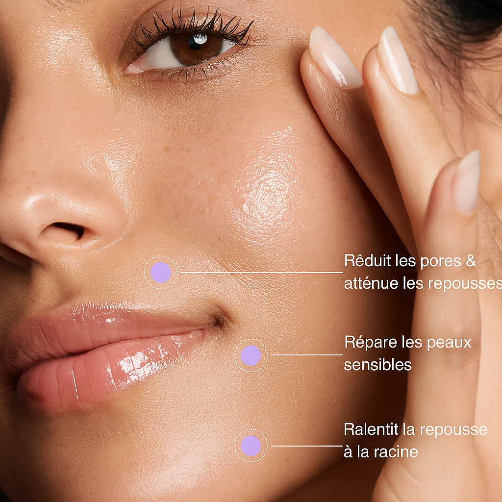 DIVAGLOW™ | Sérum Anti-Repousse Naturel | Huile post-épilation Zones Sensibles